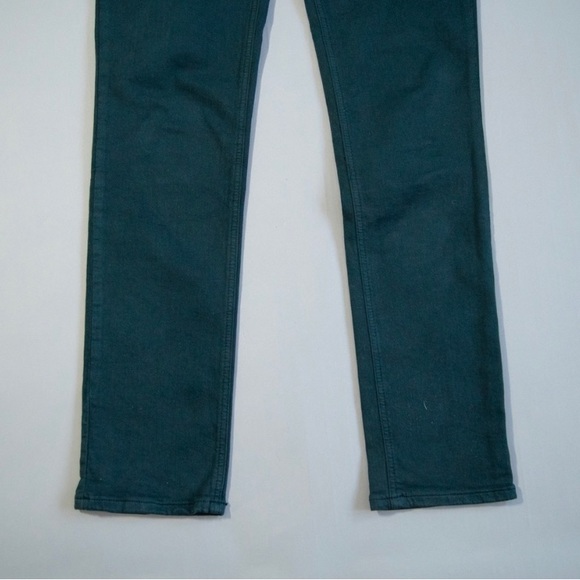 ZARA Green Denim Jeans with Gold Accents - Picture 2 of 5